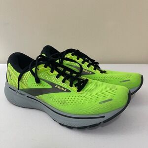 Brooks Ghost 14 Running Shoes Mens 8.5 Gecko‎ Green Black Sneakers 1103691D310